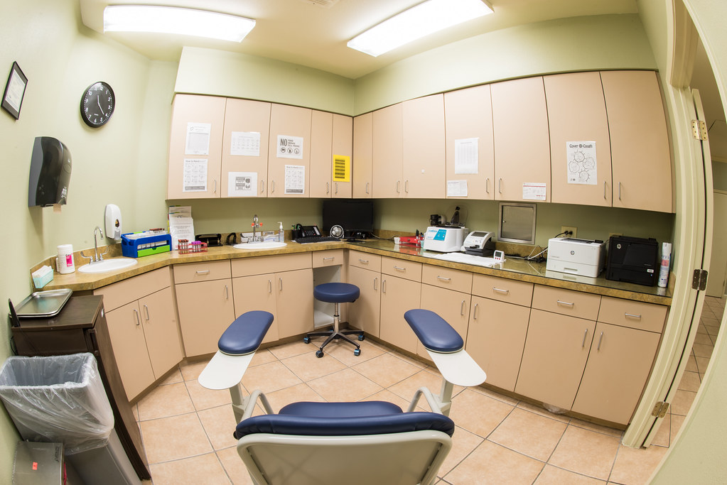 Physician office exam room prepared to meet mini C-arm requirements for extremity fluoroscopy